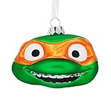 Hallmark Teenage Mutant Ninja Turtles: Mutant Mayhem Michelangelo Christmas Ornament, Blown Glass