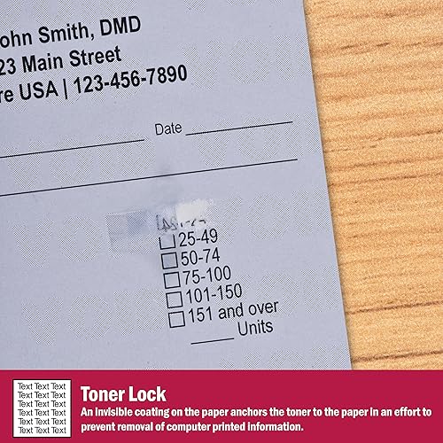 Miniatura 9 de DocuGard Papel de seguridad médica Premier para impresión de recetas y prevención de fraudes, aprobado por CMS, 10 características de seguridad,