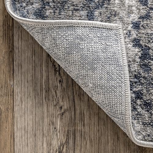 Miniatura 4 de nuLOOM Isla Modern Motif - Alfombra de área, 5 x 8, color azul