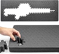 Vista 2 de Eylar Estuche rígido para rifle de 38 pulgadas con impresión UV Boombox retro e inserto de espuma RAGAR de 35.75 pulgadas