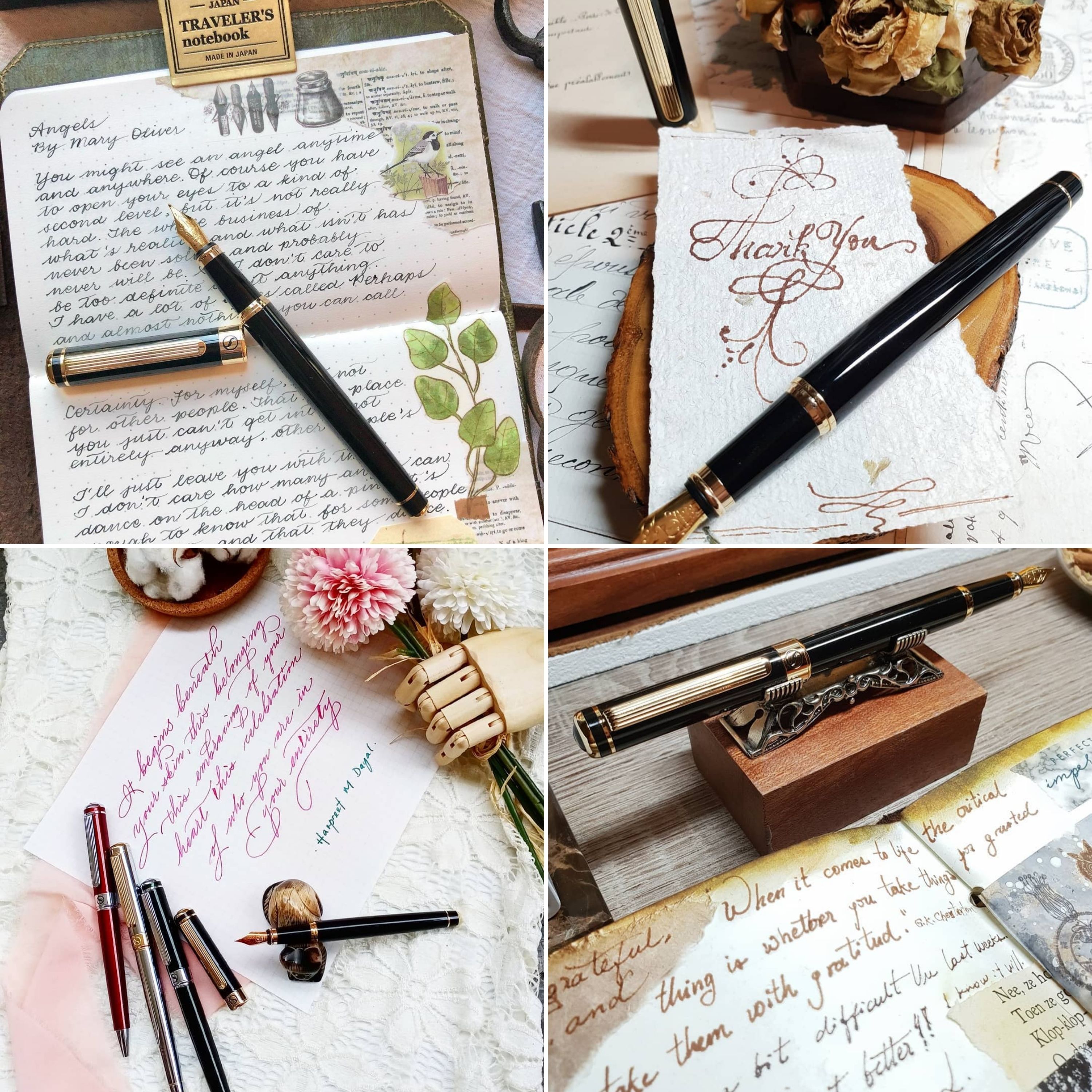 Scriveiner Luxus EDC Füllfederhalter (ediu), essing Taschenstift