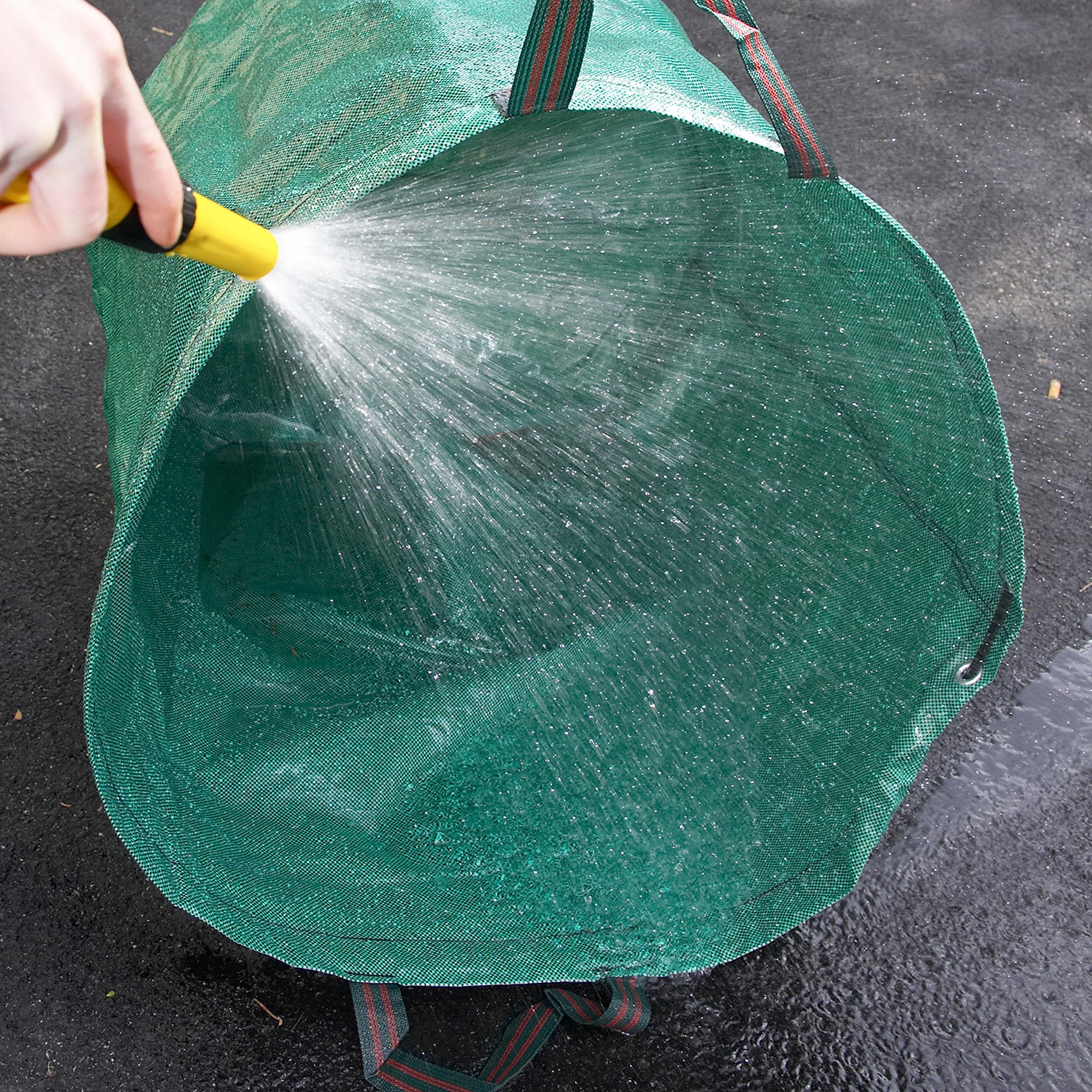 Meister Sacco da giardino 272 litri – 6 pezzi in set – autoportante con manici – sacco per rifiuti da giardino per foglie, taglio verde ed erbacce