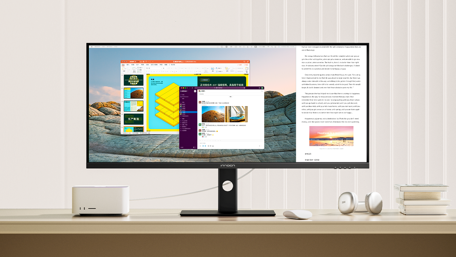 新品未使用 INNOCN 40インチモニター 5K 40C1U INNOCN 40-inch Computer Monitor - 40C1U Ultra-wide 21:9