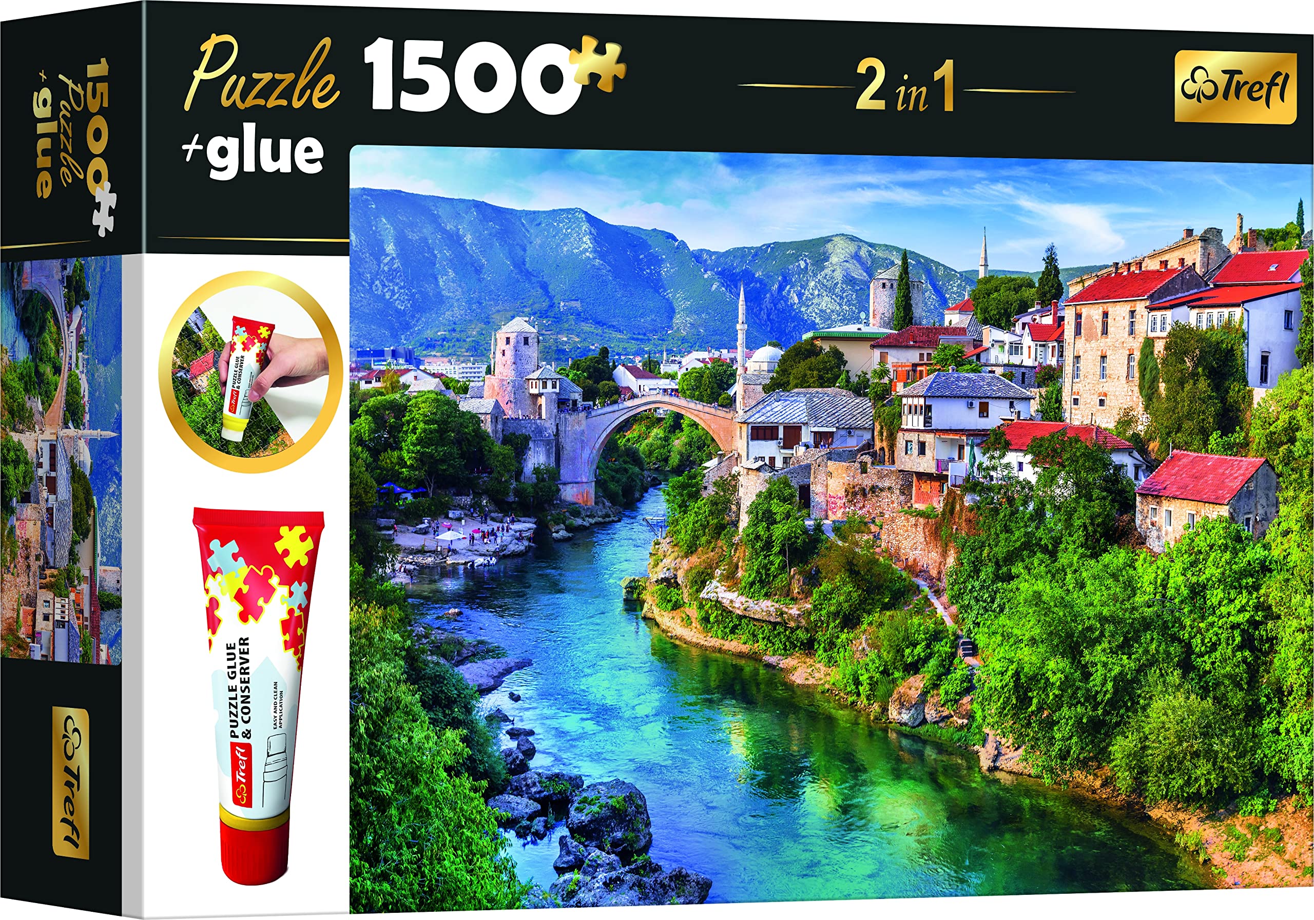 Trefl, Puzzle, Valle de Funes, Dolomitas, Italia, de 1500 Piezas, Bolzano, Bolzano-Alto Adige, Montañas. Rompecabezas con Motivo montañoso, para Adultos y niños a Partir de 12 años — view 20