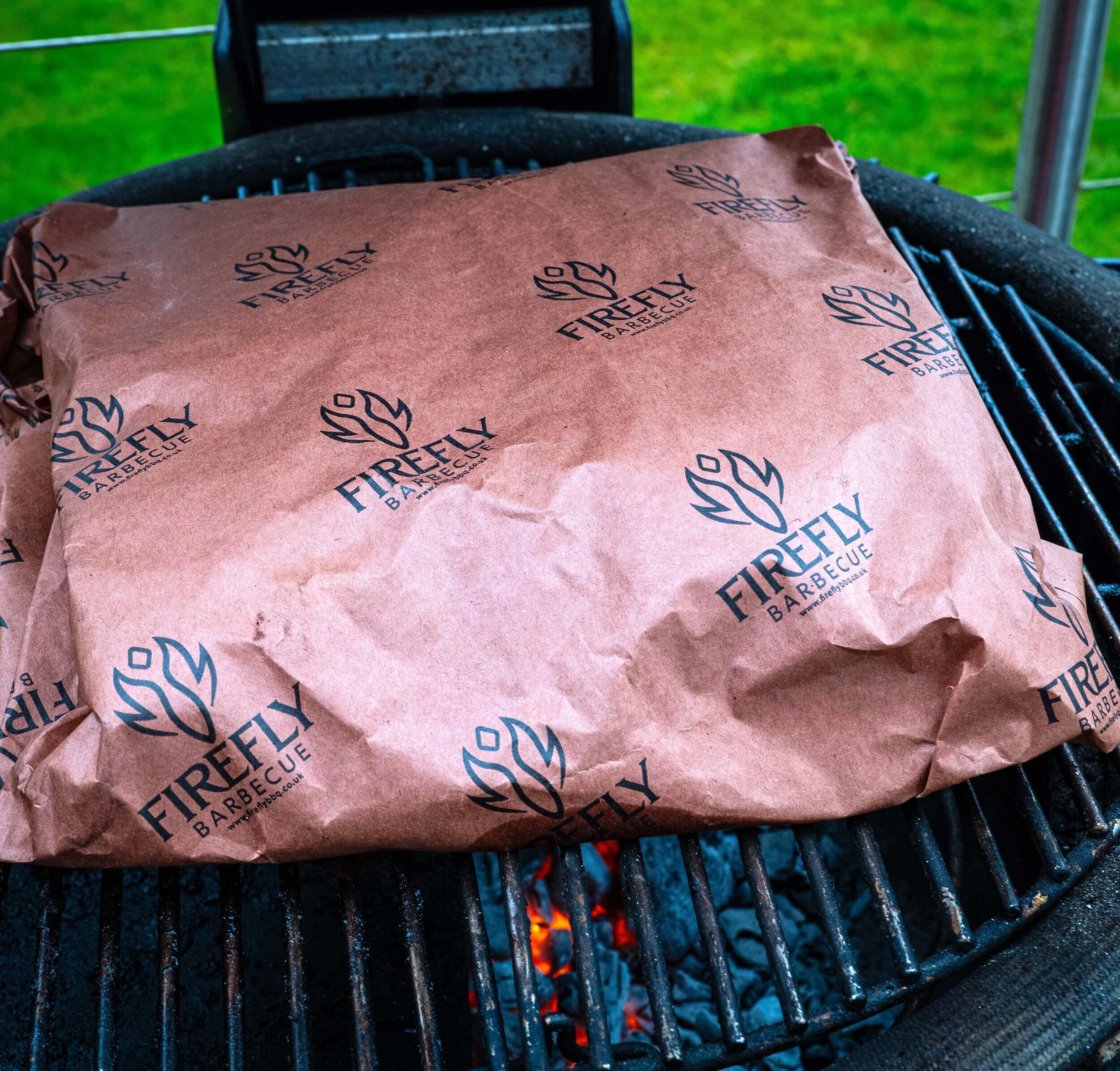 Firefly Barbecue Pink Butcher Paper Roll for BBQ Smoking & Baking - 24" x 5m FDA-Compliant Moisture-Resistant Wrap - Professional-Grade Meat Smoking Paper for Texas-Style Barbecue & Food Service