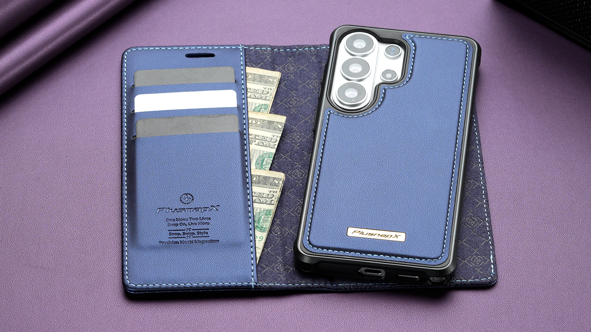 Amazon.com: PlusnapX Wallet Case for Samsung Galaxy S25 Ultra