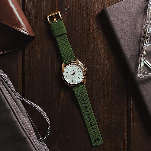 Miniatura 5 de BARTON Elite Silicone Watch Bands - Gold Buckle Quick Release - Choose Color - 18mm, 19mm, 20mm, 21mm, 22mm, 23mm & 24mm Watch Straps