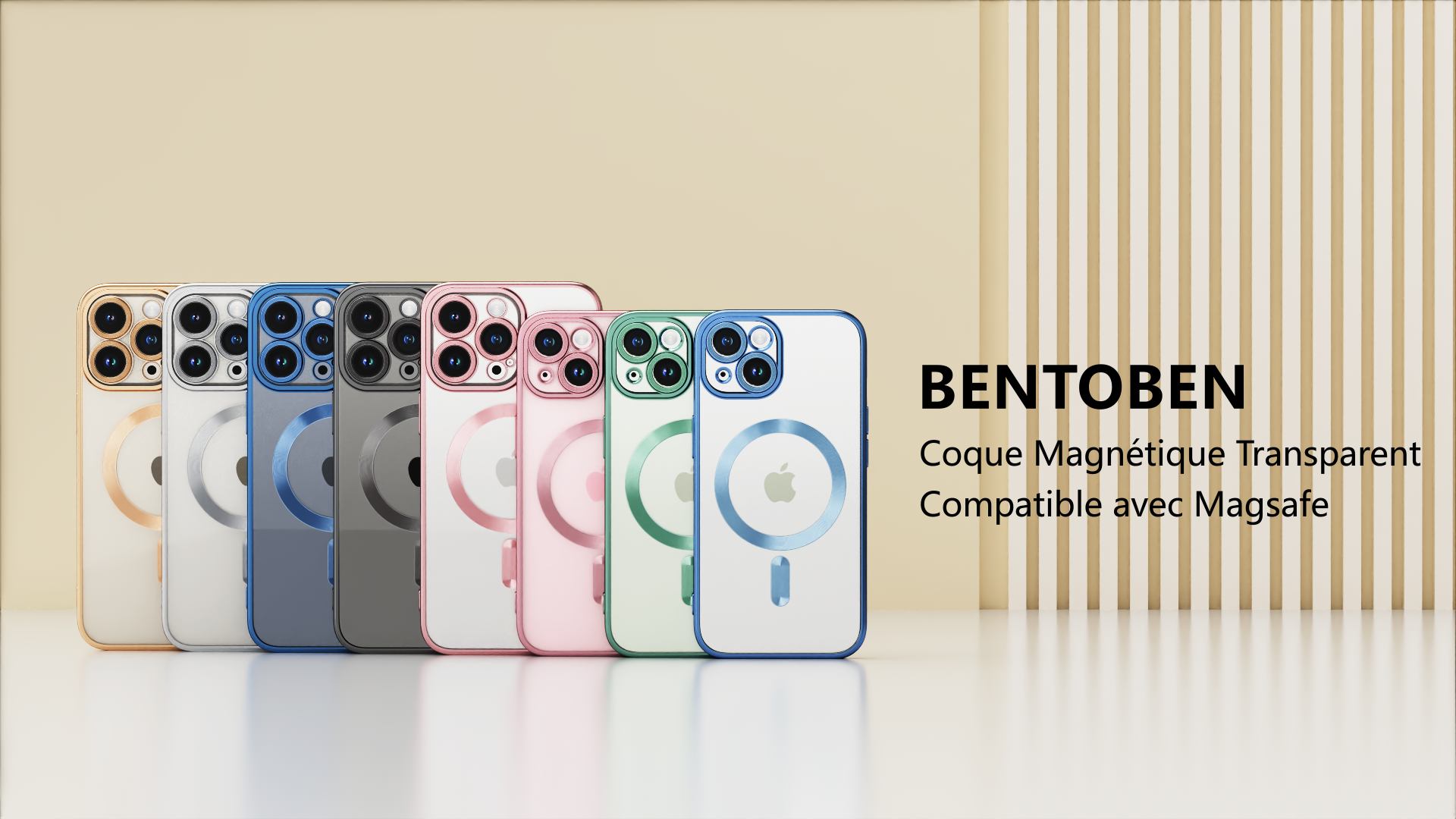 BENTOBEN Custodia magnetica per Google Pixel 7a [Compatibile con ] ricarica wireless protezione custodia Google Pixel 7a custodia ibrida sottile antiurto parte posteriore trasparente antigraffio
