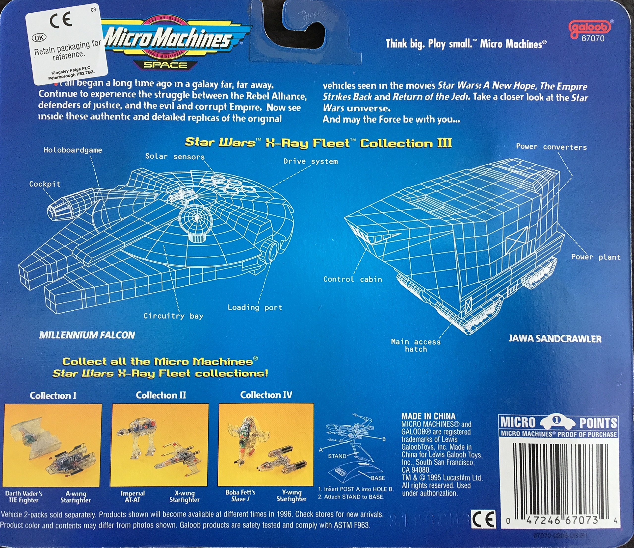 Star Wars X-Ray Fleet Collection III・Ⅳ・Ⅴ Star Wars Collection IV X-Ray Fleet Micro Machines Figure
