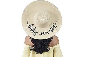 Bridal Shower Embroidered Straw Sun Hat | Bachelorette Party or Honeymoon Getaway Hat