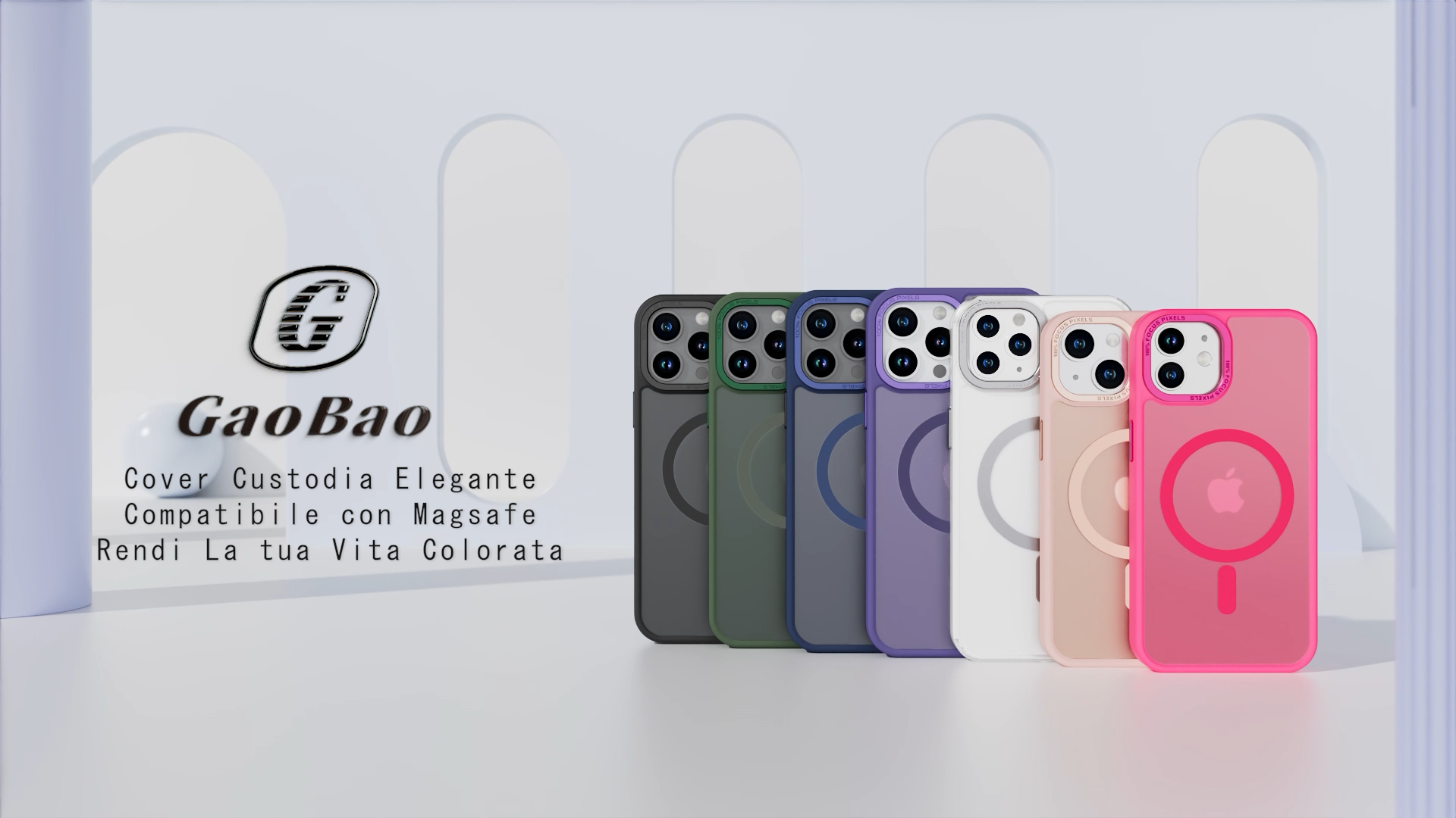 Cover GaoBao Per IPhone 13 Pro Max – Opaca Magnetica Magsafe, Antiurto E Sottile - 3