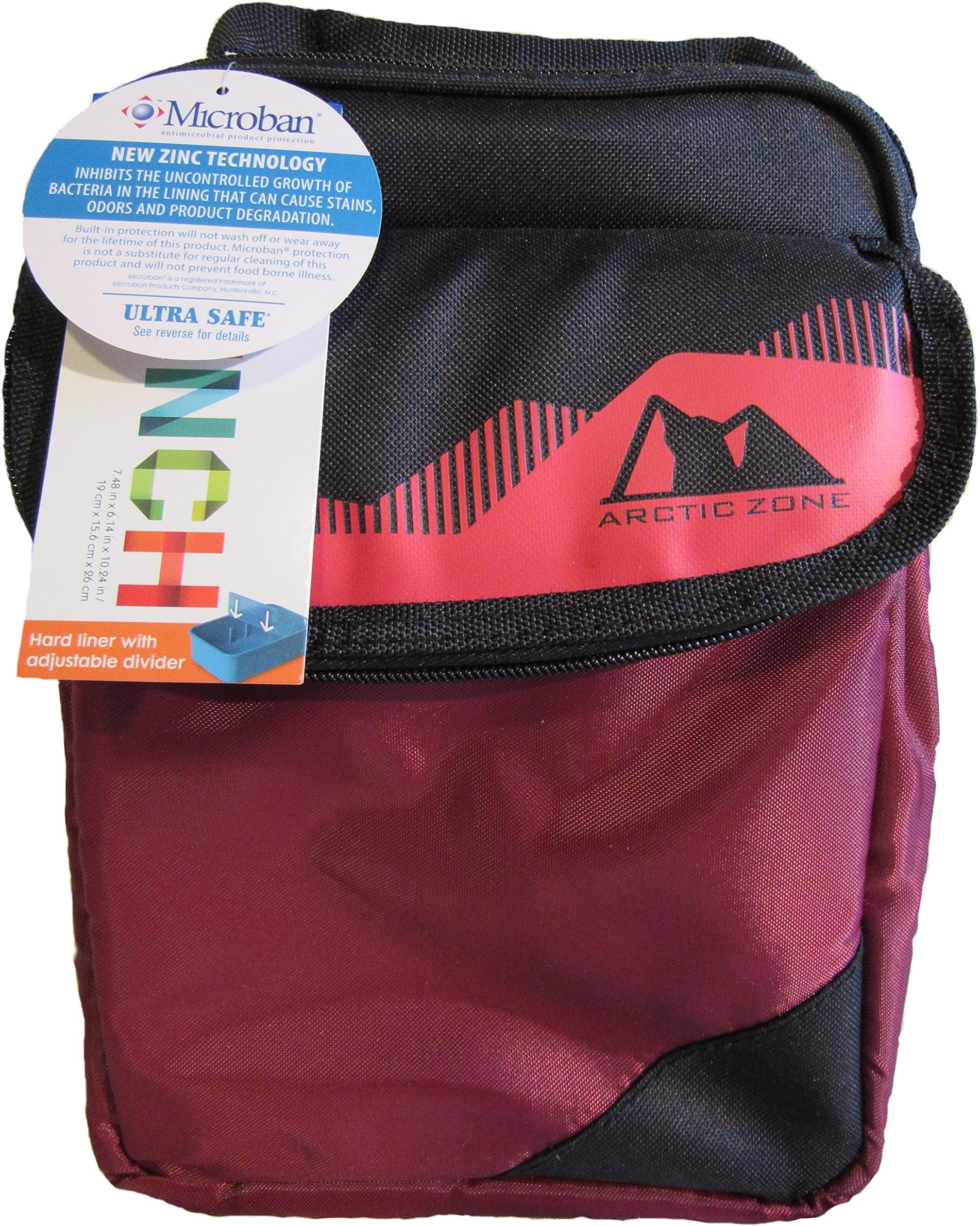 Expandable HardCore Lunch Pack Box- Newest Colors! (Maroon Red/Black)