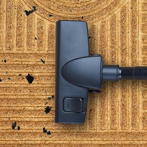 Miniatura 6 de Tapete de fibra de coco natural antideslizante en relieve prémium para puerta delantera interior y exterior, entrada de porche exterior, decoración