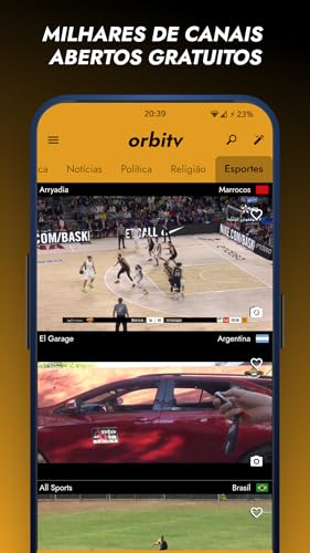Orbitv canais de TV gratuitos do Brasil e do mundo