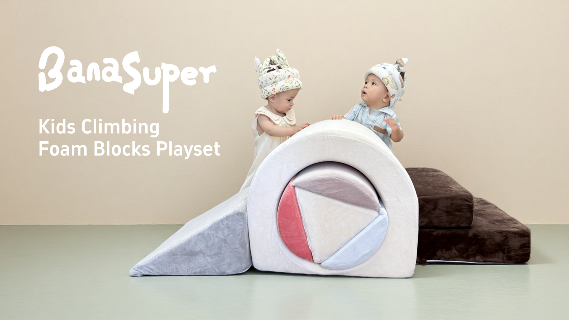 Triangle D’Escalade Pliable Pour Enfants – Avec Rampe Et Arche – Jeu Montessori D’Intérieur