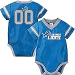 NFL Baby Boys\' Dazzle Bodysuit, Detroit Lions, 18 Months