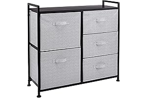 Amazon Basics Fabric 5-Drawer Organizer Unit for Closet