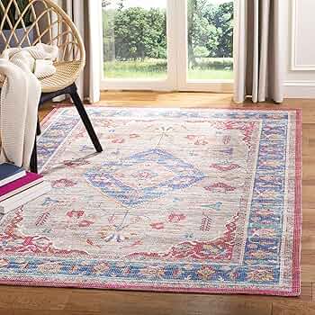 ヴィンテージ　プフ　zarabiadeco Amazon.com: SAFAVIEH Saffron Collection 3' x 5' Rust / Ivory