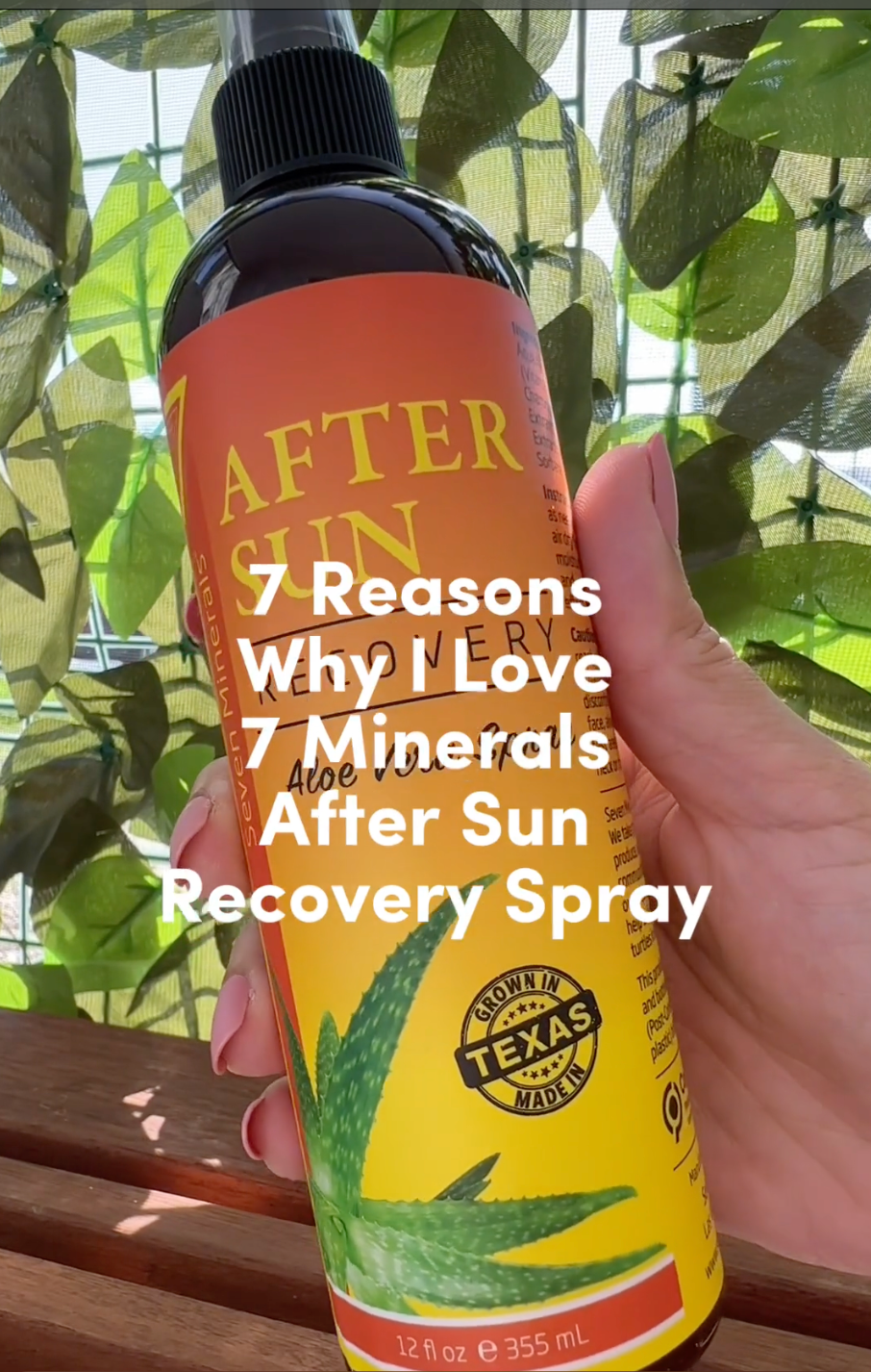 Amazon.com : Seven Minerals NEW After Sun Solar Recovery Spray