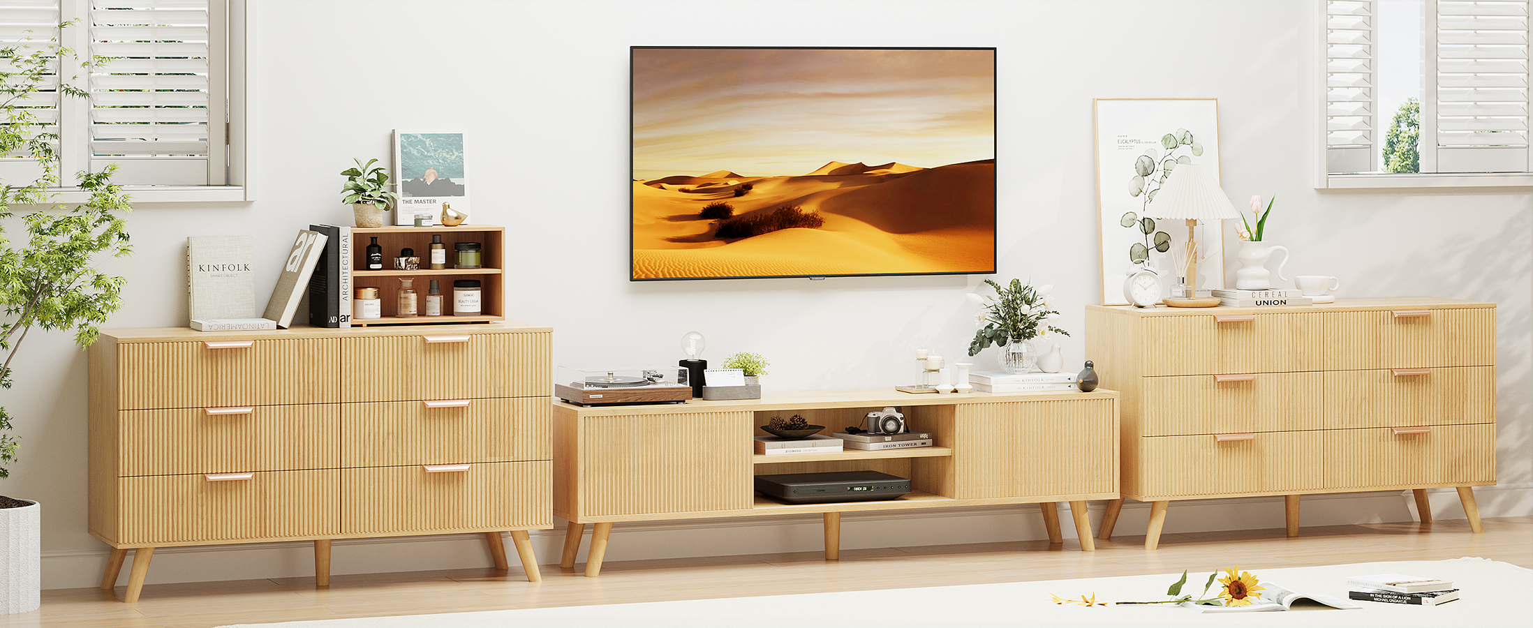 IDEE テレビボード ATINO TV CABINET IDEE テレビボード ATINO TV CABINET Modern TV Stand with 4