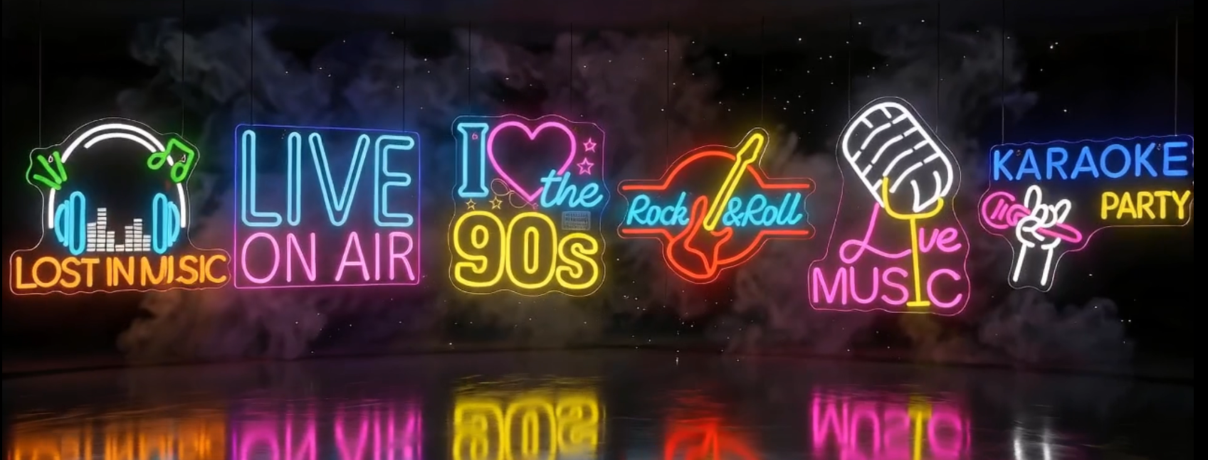Looklight I Love the 90s Neon Sign Dimmable Back To The 90'S Led