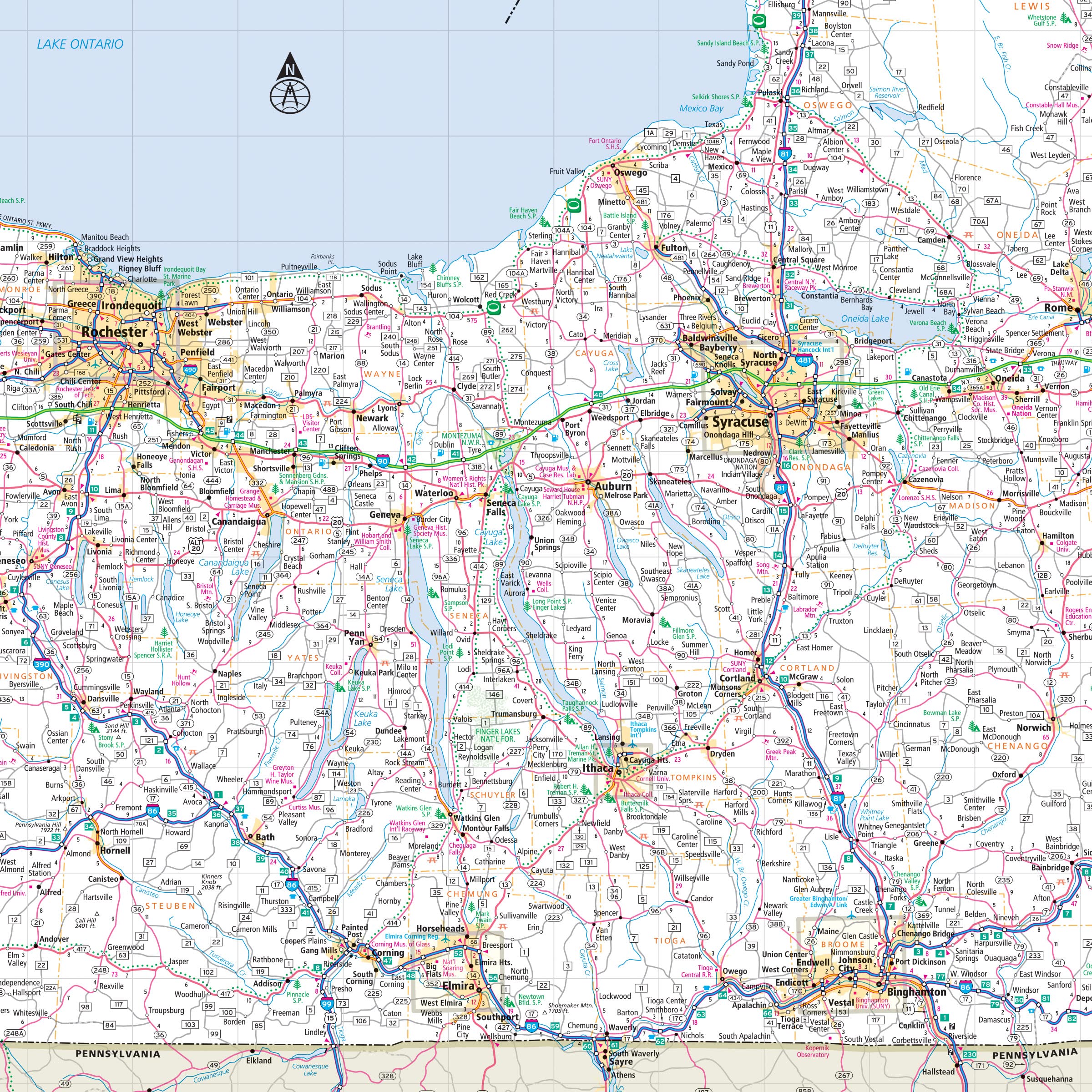 Rand McNally Easy to Read: New York State Map - Image 4