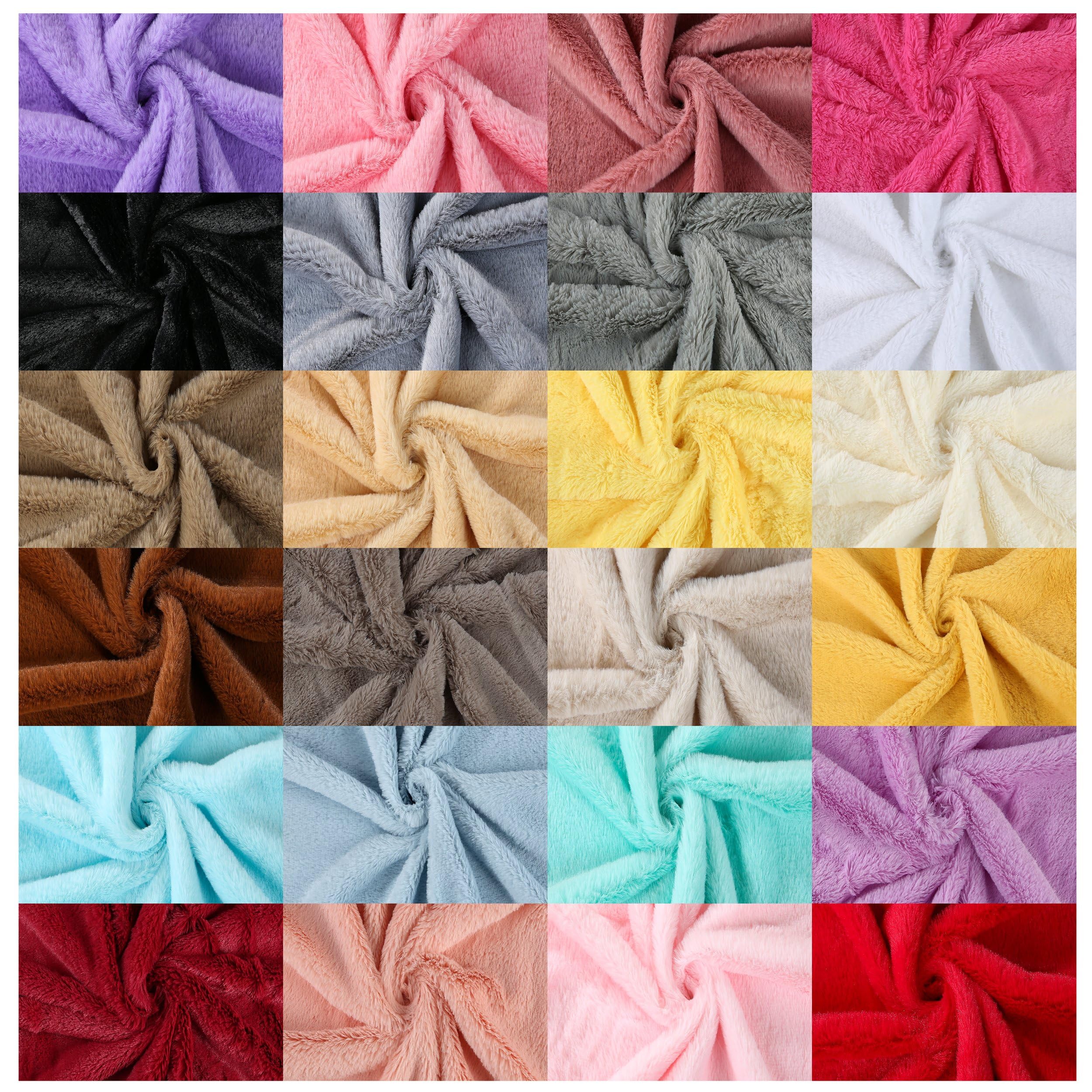 Faux Fur Fabric Material,Soft Cuddly Luxury Handle,22 Colours,165cm Wide,Dusky,Bright & Natural Colours. 10mm Pile,Soft Sheen with Beautiful Drape. Neotrims. (Nude Flesh, 5 Meters)