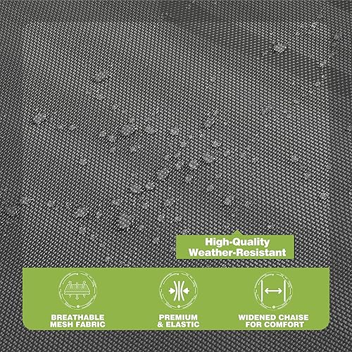 Miniatura 7 de MUPATER Silla reclinable de patio para exteriores con agujero para la cara, respaldo ajustable en 4 posiciones, almohada removible y bolsillo