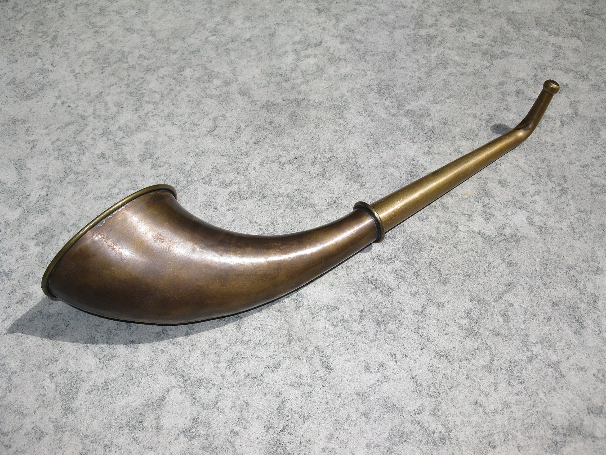 DEKOEMPIRE Messing Stethoskop Hörrohr Hearing Pipe Hörmaschine Hörverstärker 36cm Antikstil