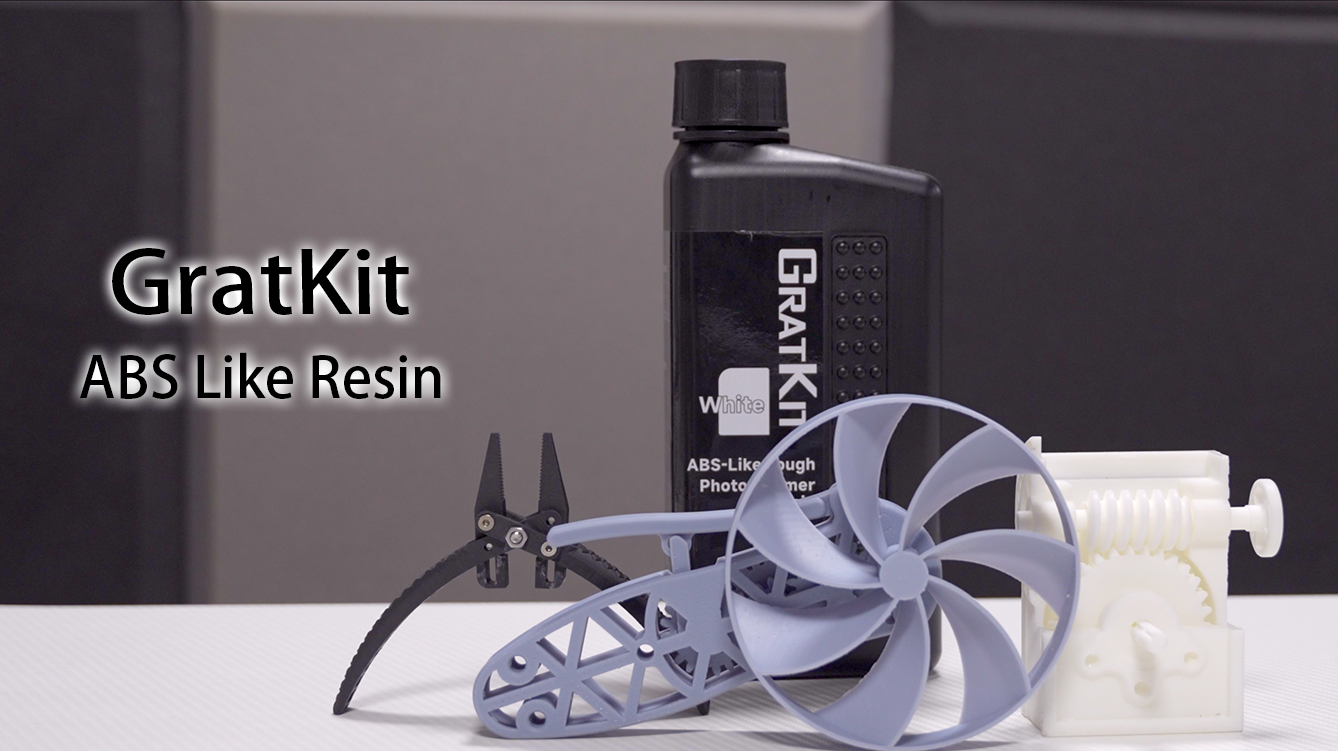 GratKit Upgraded ABS-Like 3D Printer Resin, High Toughness 405nm 