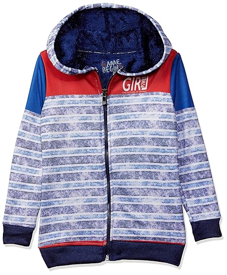 Game Begins Girls Lightweight Jackets with Inner Fur Lining for Kids Regular Fleece
