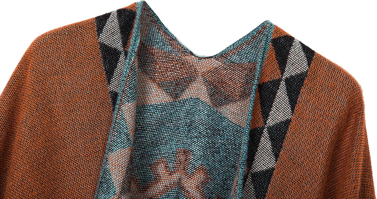 Miniatura 3 de Urban CoCo - Chal para envolver o capa para mujer, estampada, con borla.