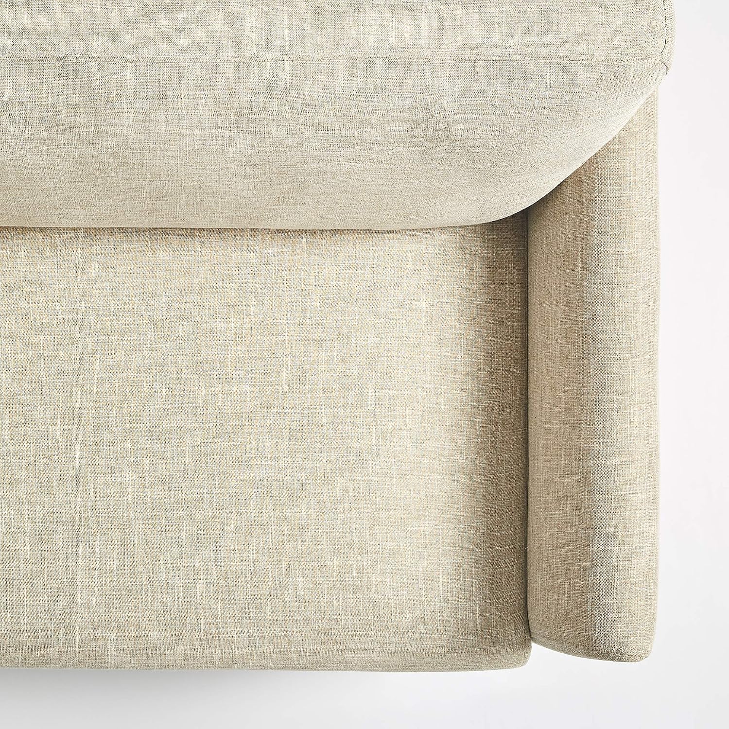 ZINUS Jackie Sofa Couch / Easy, Tool-Free Assembly, Beige