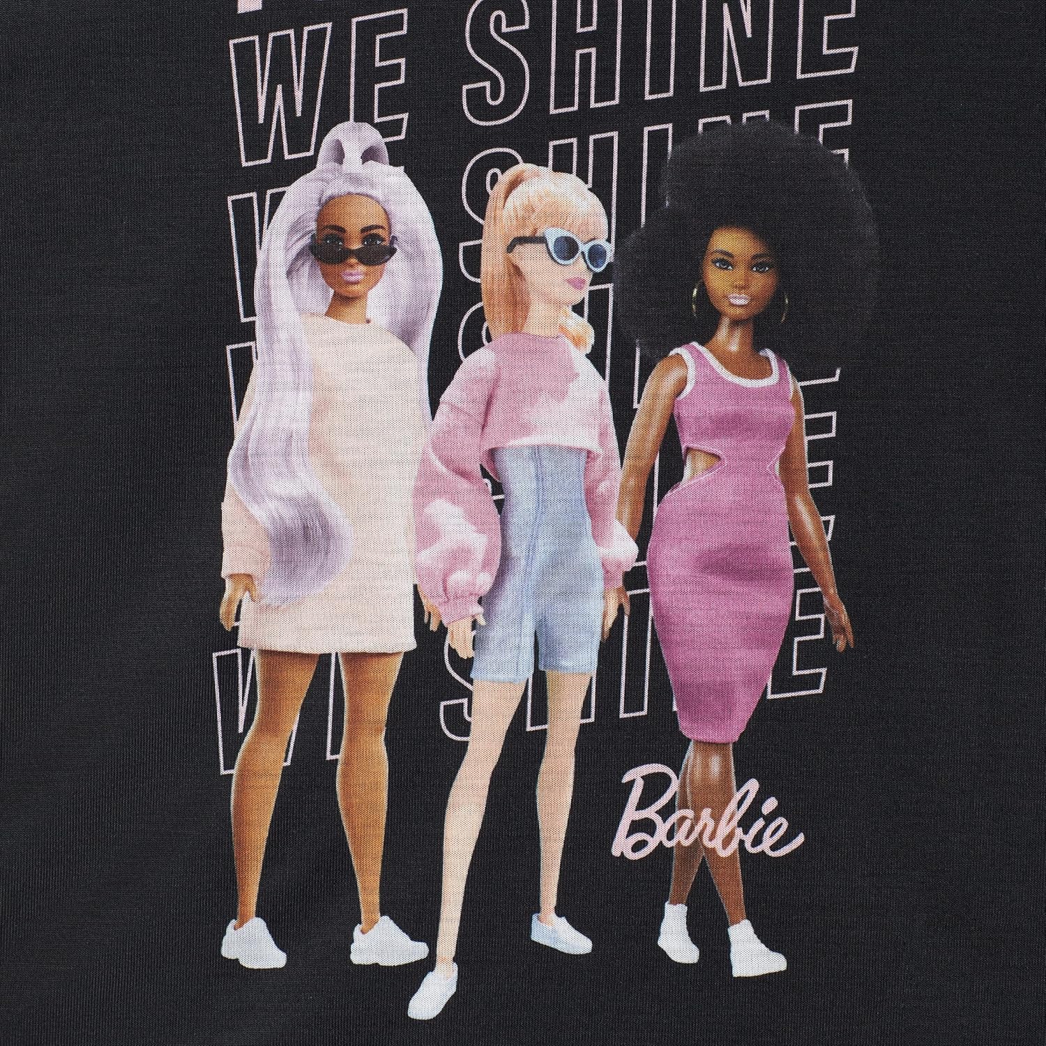 Barbie Girls Pajama Pants and Sleep Shirt Sets for Kids 4 Piece Sleepwear Set for Girls