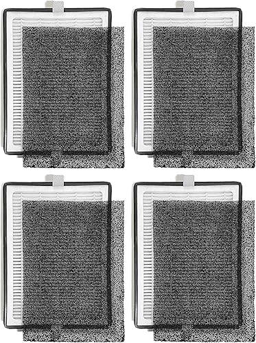 Nispira Repuesto de prefiltro de carbón activado HEPA verdadero compatible con el purificador de aire LEVOIT LV-H126. En comparación con la parte