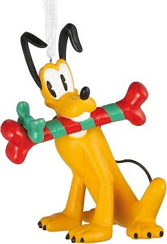Hallmark Disney Christmas Ornament Pluto with Dog Bone