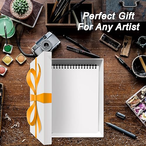 Miniatura 3 de Bloc de bocetos, cuaderno de bocetos, bloc de dibujo, cuaderno de bocetos para dibujo, cuaderno de bocetos de arte, encuadernado en espiral superior