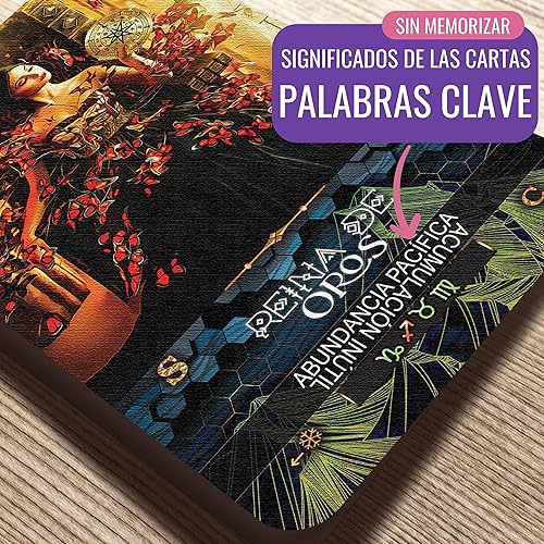 Miniatura 3 de Baraja de tarot con besos, cartas de tarot con Significados en Ellos, Incluye Astrología Golden Dawn Zodíaco y Planetas, Palabras Clave, Invertido,