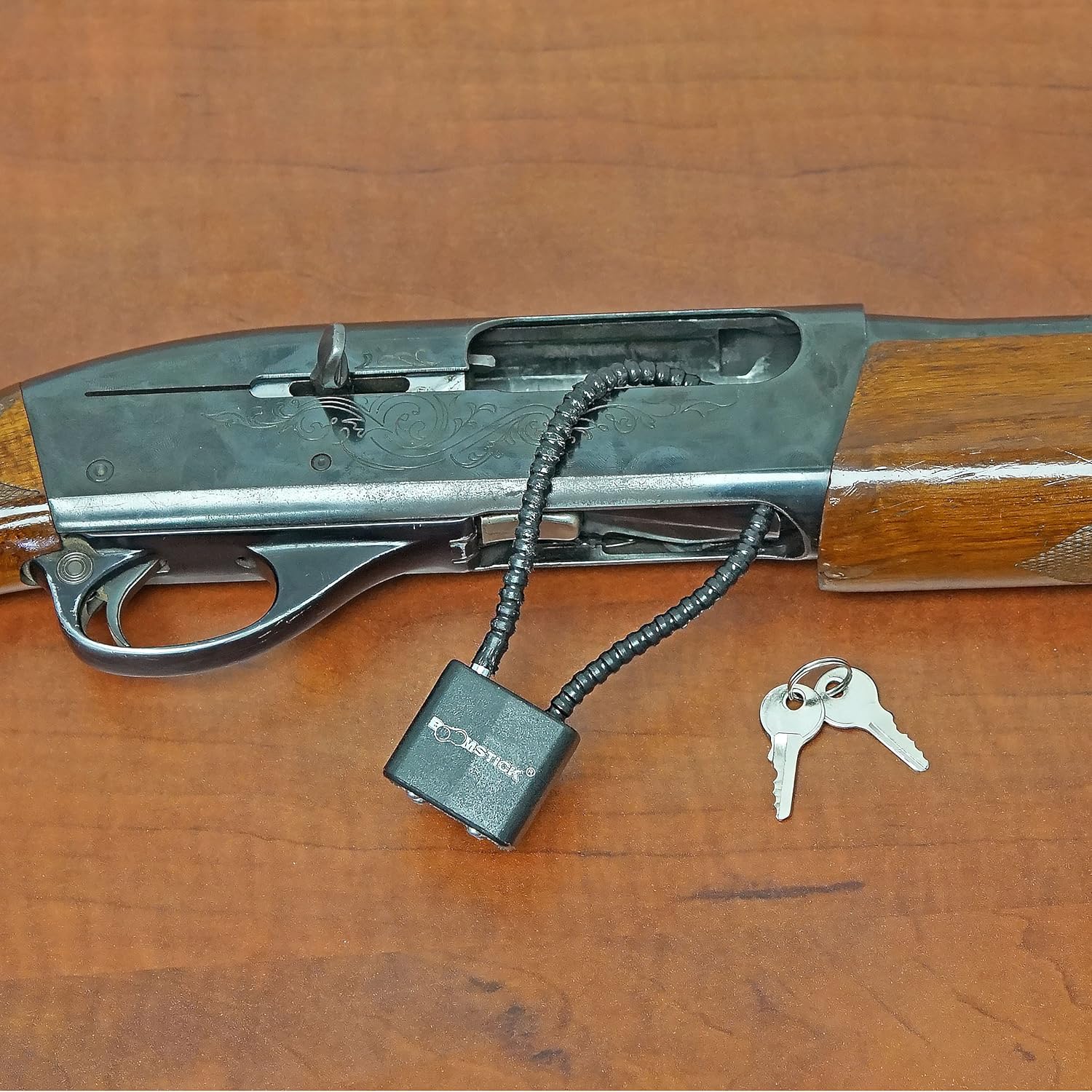 BOOMSTICK Cable Gun Lock, 9" Keyed Alike Handgun, Pistol, Rifle, Shotgun Safety Device : Sports & Outdoors