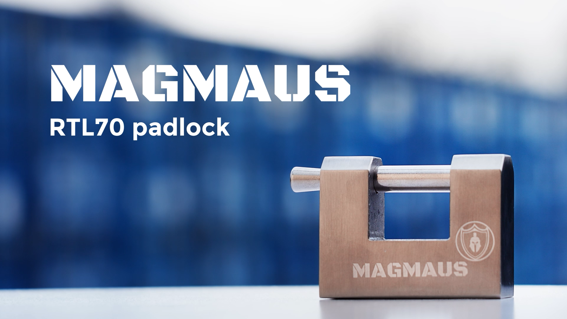 Magmaus® RTL/60 Robuust, weerbestendig hangslot voor buitengebruik met 3 sleutels – Ideaal voor containers, schuren, kettingen, poorten, garages