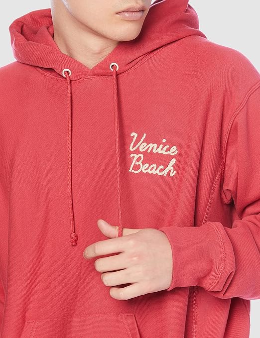 red champion hoodie city beach
