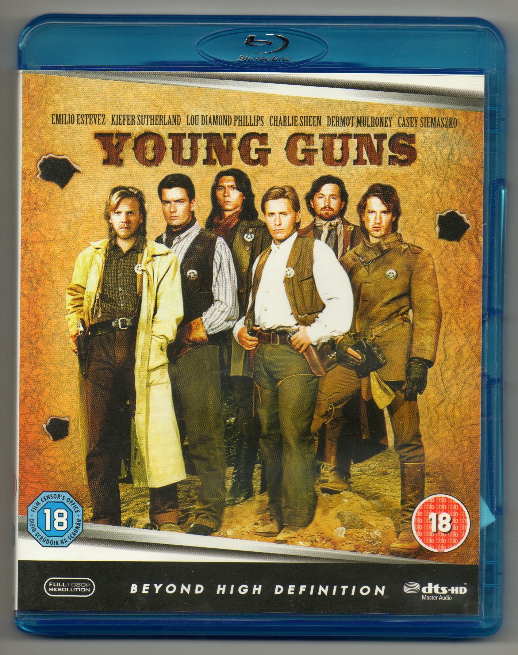 Young Guns Blu-Ray (2008) Emilio Estevez, Cain (DIR) cert 18