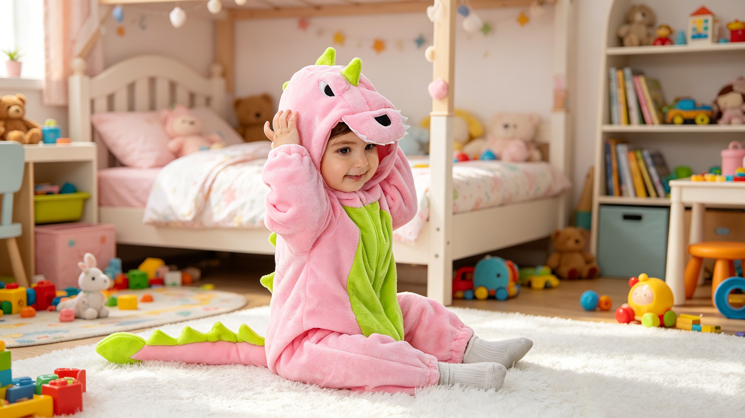 Disfraz para bebés unisex de una pieza animal miniatura 7