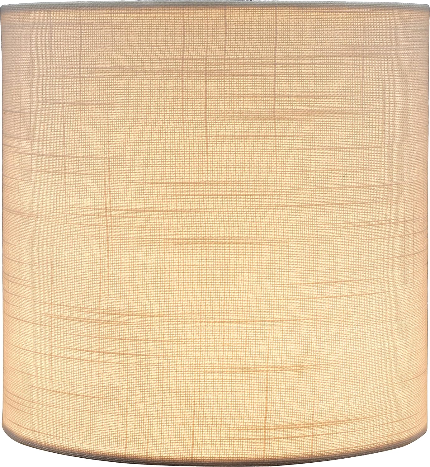 Aspen Creative 58307A, Drum Uno Lamp Shade, Off White, 8" Top x 8" Bottom x 8" Height, Slip UNO 33mm