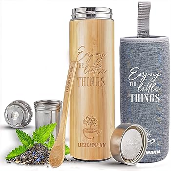 thermos with strainer