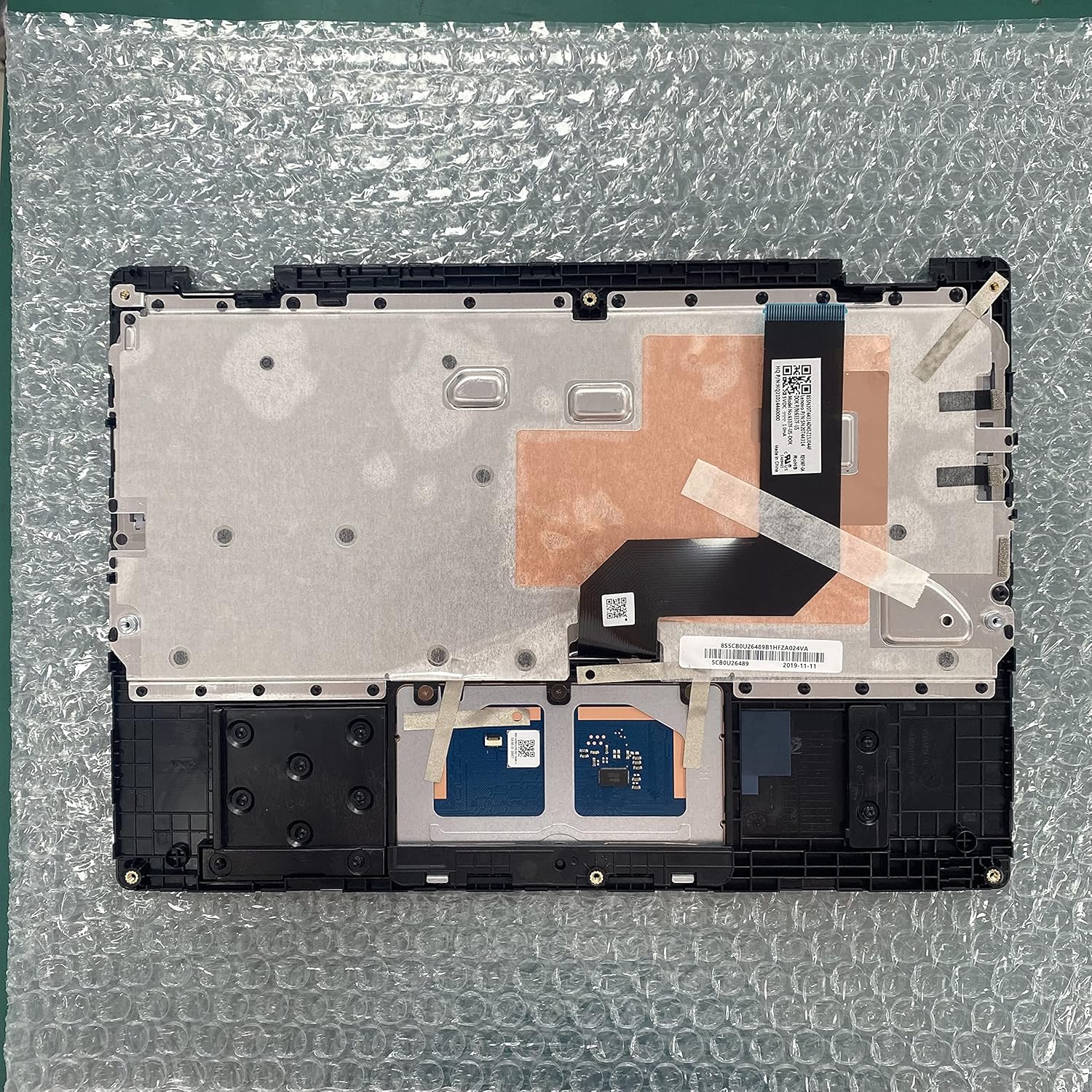 New Genuine Replacement for Lenovo Chromebook 100E 2nd Gen MTK Laptop Upper Case Palmrest Keyboard Touchpad Assembly Part 5CB0U26489 5CB0X55485, Black, 11.6 inch