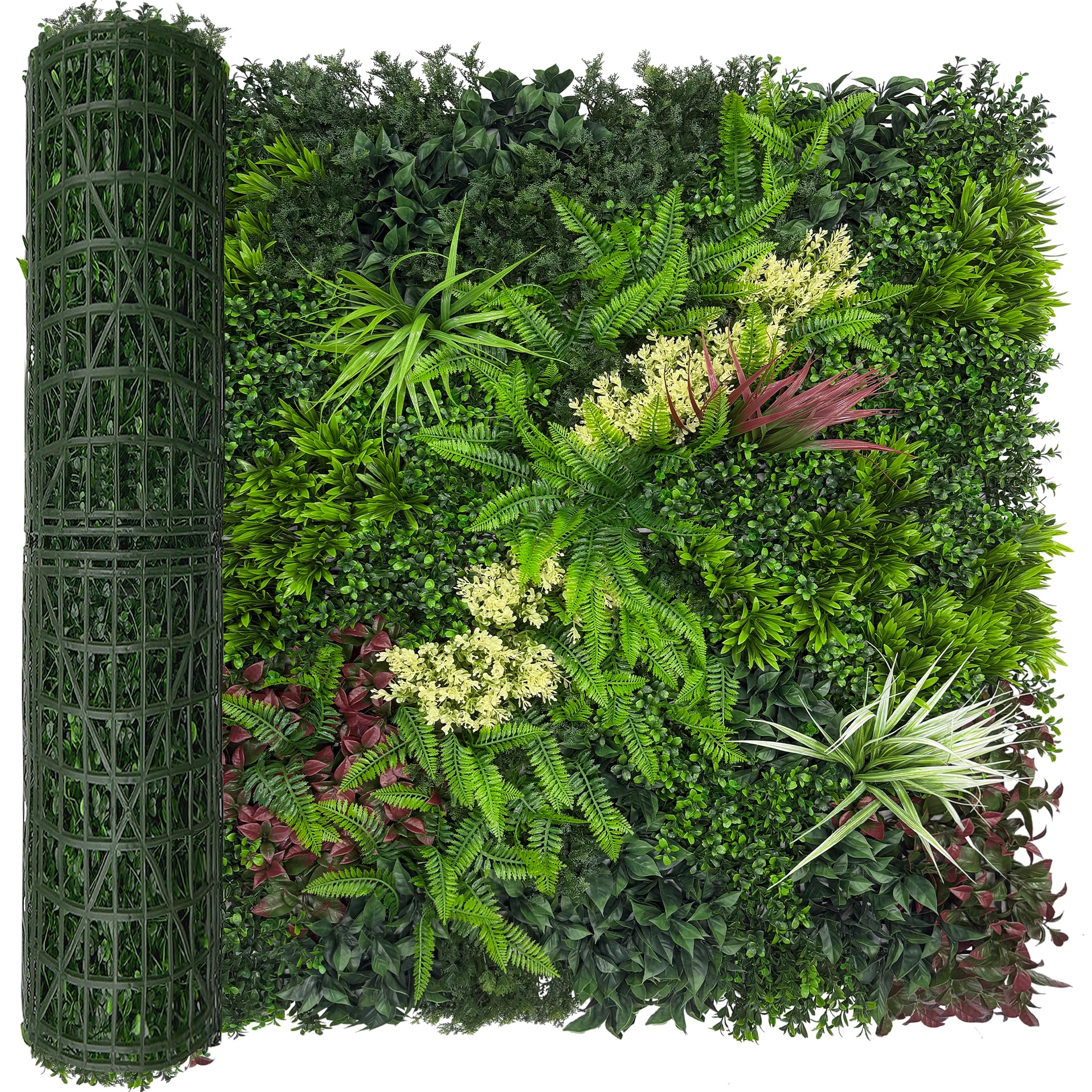 Photo 1 of DOPGIB 40"x120", UV Resistant Artificial Ivy Grass Wall Boxwood Plant Roll