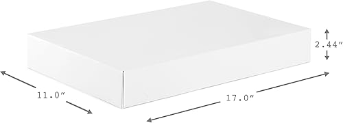 Miniatura 10 de Hallmark Cajas de regalo blancas, varios tamaños (12 cajas con tapas 4 pequeñas 11", 4 medianas 14", 4 grandes 16") para cumpleaños, día de la