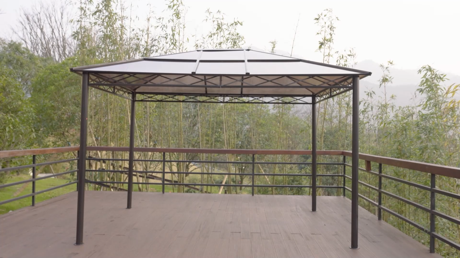 Amazon.com : Grand patio 10x12 Gazebo, Hardtop Gazebo, Single Roof
