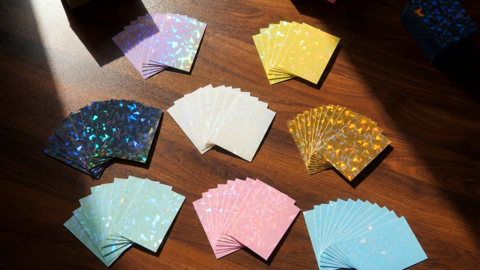 clear holographic card sleeves Unique Bargains 10pcs Photocard Holder Photo Protector Shield Cover for Trading Cards Decoration Side Opening Small Heart in the Picture Frames department at One Piece 50pcs Laser Flashing Heart Kpop
